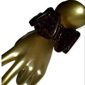 LuxCzar43 Shimmering Chunky Purple Stone Bracelet